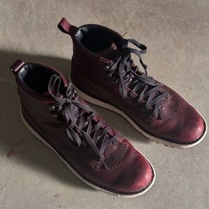 Danner Women’s Burgundy Leather Lace-Up Boots